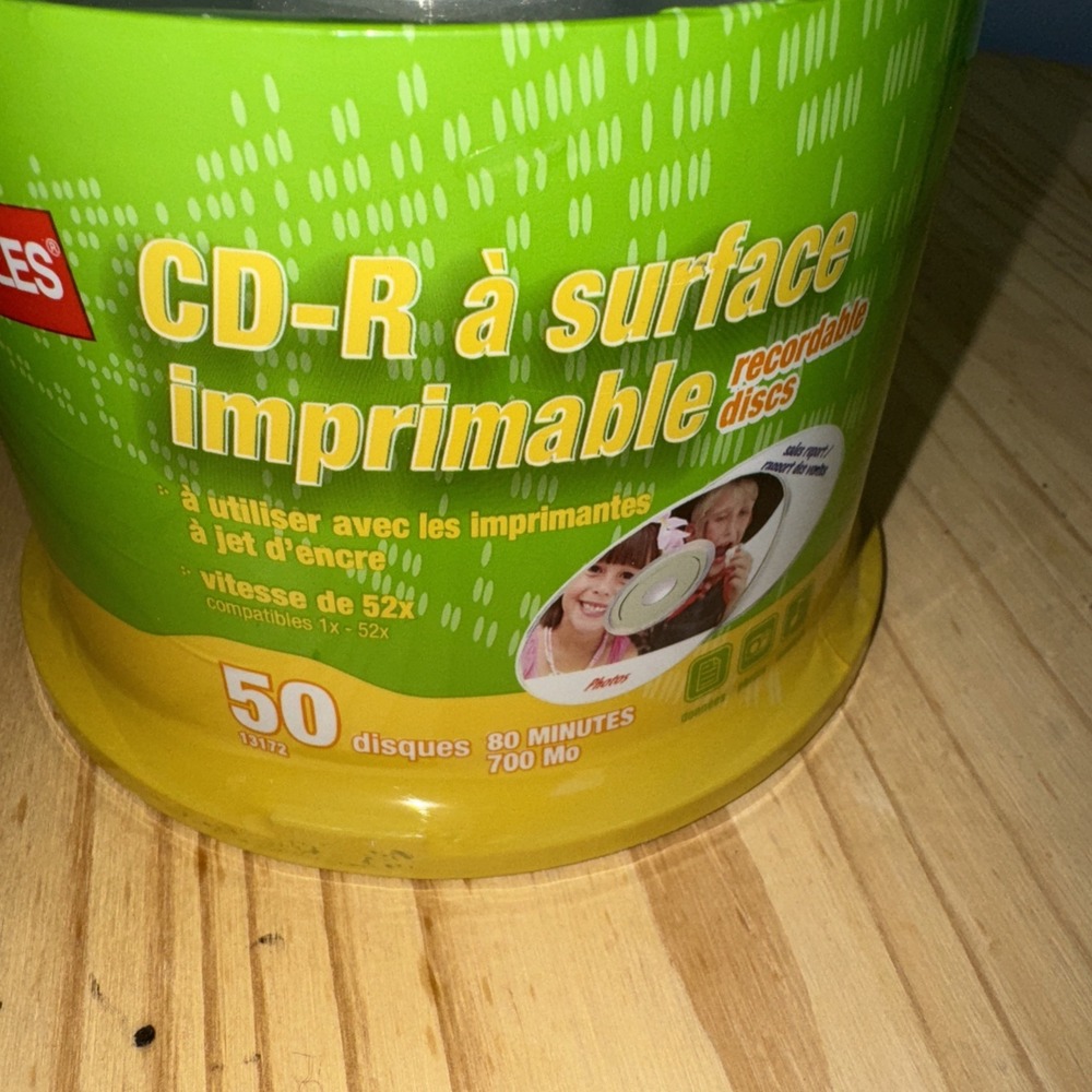 CD-R Recordable 50 Discs‎ 80 Min 700MB Capacity 52X Speed, NEW SEALED - Picture 2 of 2